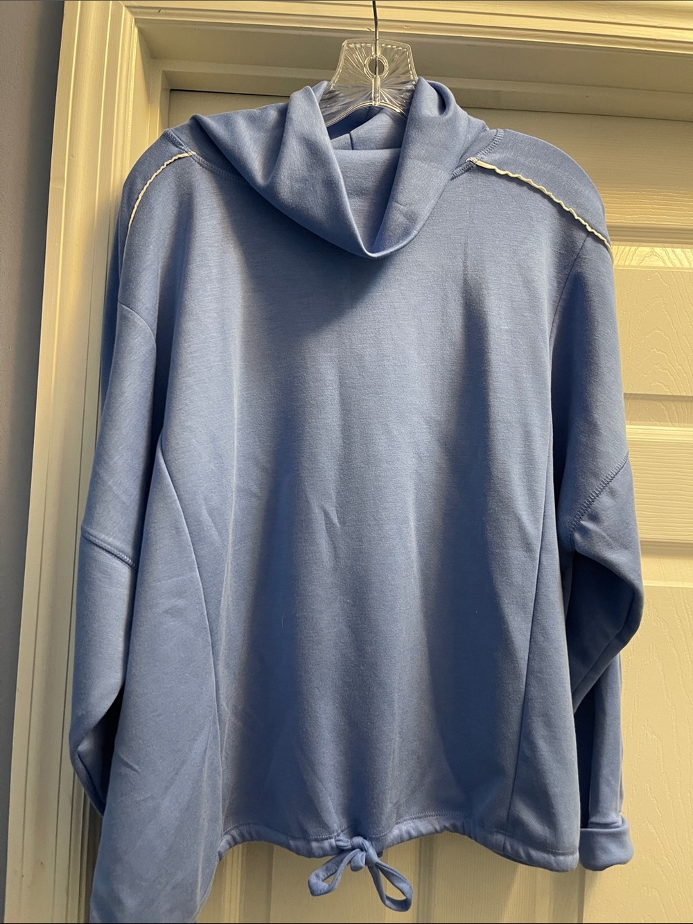 Women’s Light Blue Hooded Pullover Sweater and matching Pants